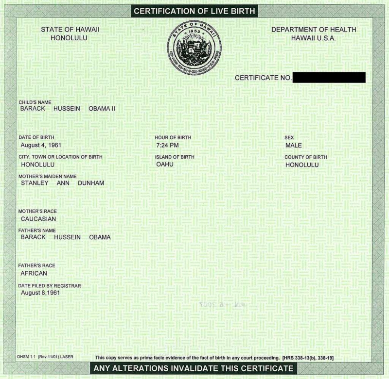 ObamaBirthCertificateShortForm
